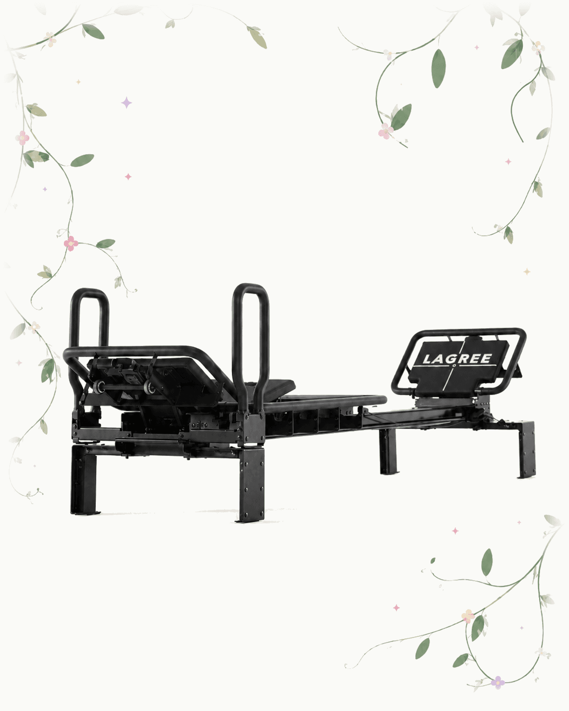 The Lagree Mini Pro framed in trailing botanicals